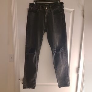 Abercrombie Vintage Stretch 90s Slim Ripped Jeans